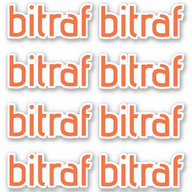 Sticker Bitraf - logo enkel klistremerker (Devant)