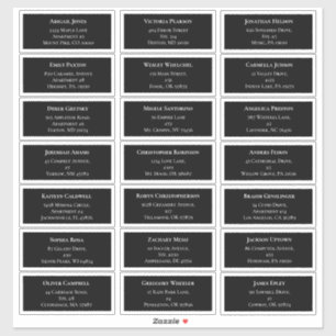 Sticker Black and White Greenery Mariage Adresse d'hôte
