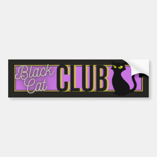 Sticker Black Cat Club
