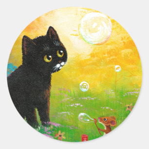 Sticker Black Cat Créationarts