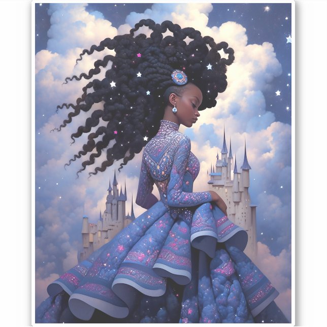 Sticker Black Princess Imaginaire Art (Devant)