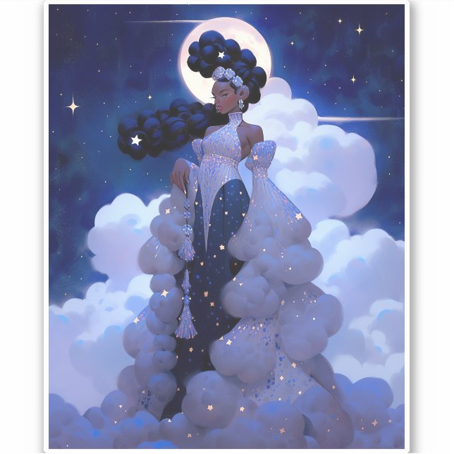 Sticker Black Princess Imaginaire Art (Devant)