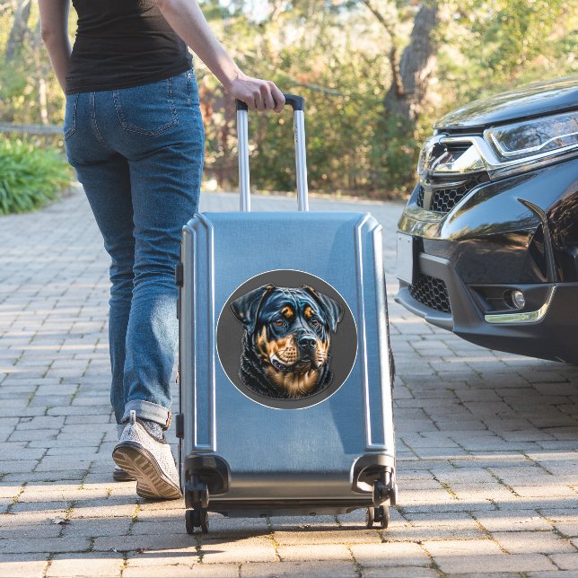Sticker Black Rottweiler (Valise Insitu)