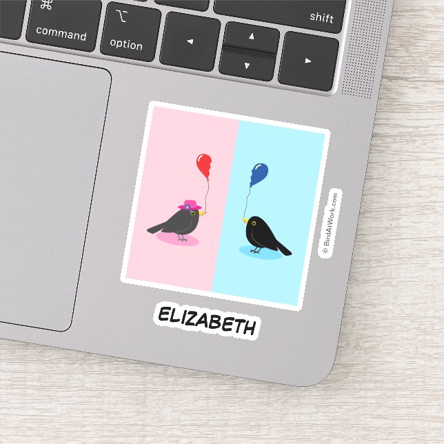 Sticker Blackbird Trouve Votre Autre Moitié (Détail)
