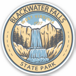 Sticker Blackwater Falls State Park West Virginia Badge