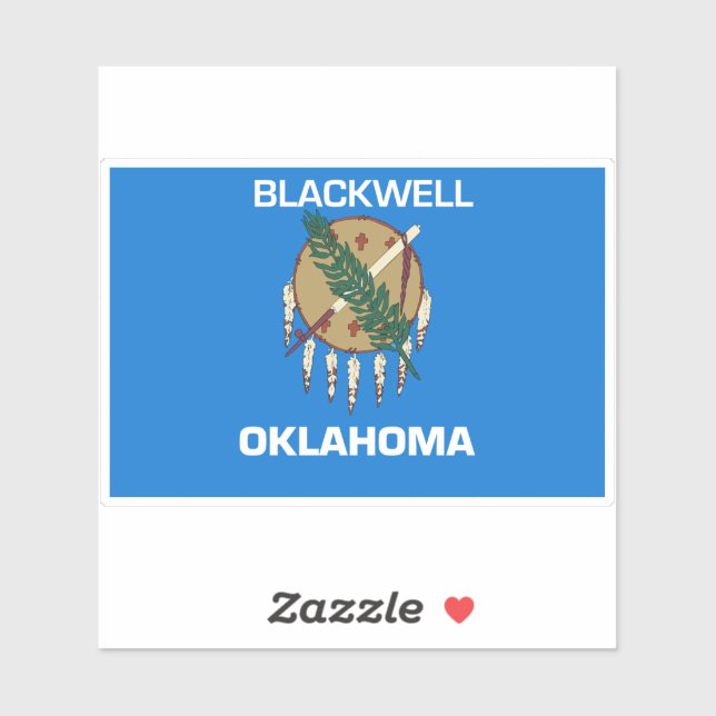 Sticker Blackwell Oklahoma (Feuille)