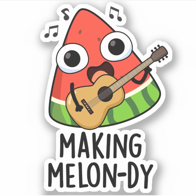 Sticker Blague de melon drôle à fondre  (Devant)