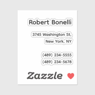 Sticker Blanc clair minimaliste moderne