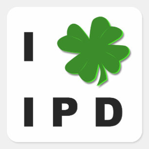 Sticker blanc IPD Shamrock