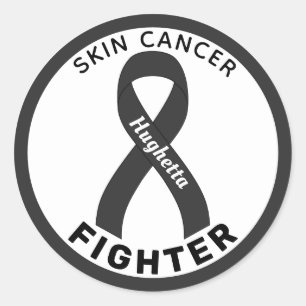 Sticker blanc rond pour Lutte contre le cancer de