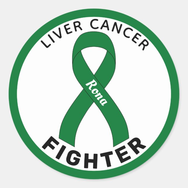 Sticker blanc rond pour Lutter contre le cancer du (Devant)