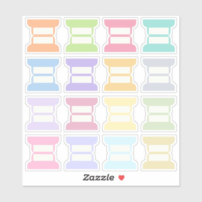 Sticker Blank Writable Index Tabs Journal Divider Foldable (Feuille)