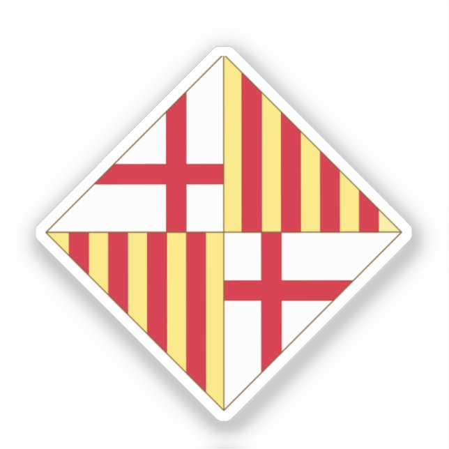 Sticker Blason de Barcelone (sans couronne) (Recto)