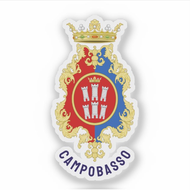 Sticker Blason de Campobasso, Italie (Devant)