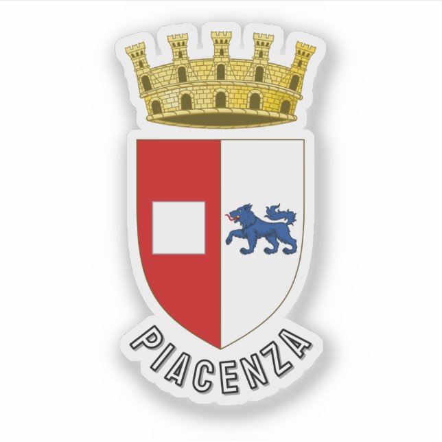 Sticker Blason de Plaisance, Italie (Devant)