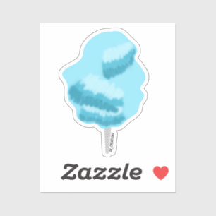 Sticker Bleu Cotton Candy