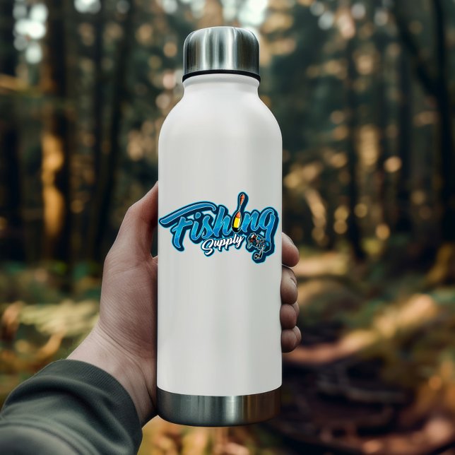 Sticker bleu de l'approvisionnement de pêche | Sti (Fishing Supply Vinyl Sticker | Die-Cut Sticker)