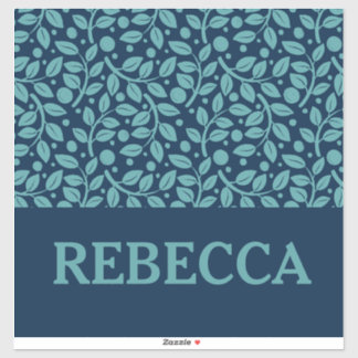 Sticker Bleu foncé et bleu clair Motif bagage