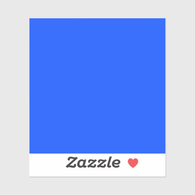 Sticker Bleu (RYB) (couleur unie) (Feuille)
