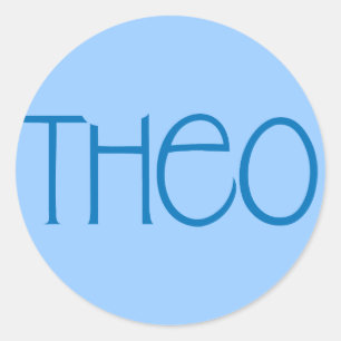 Sticker bleu Theo