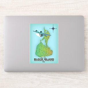 Sticker Block Island New Shoreham, Rhode Island