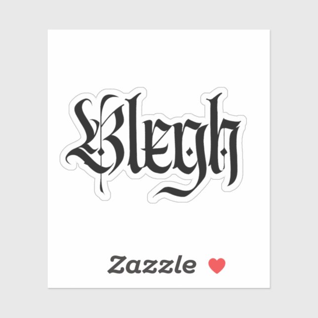 Sticker blonde, métal, heavy metal, punk, musique metal (Feuille)