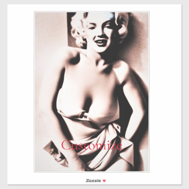 Sticker Blonde vintage Thunder_Cove (Feuille)