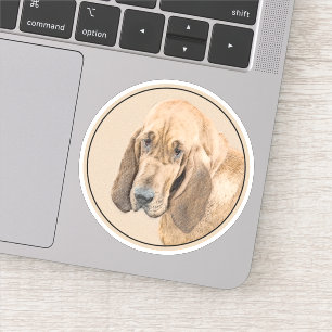 Sticker Bloodhound Peinture - Joli chien d'origine art