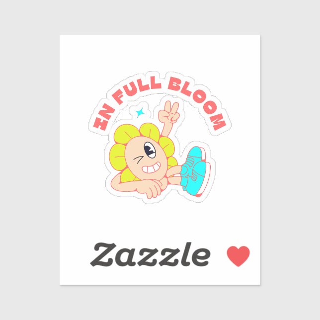Sticker Bloom & Bounce (Feuille)