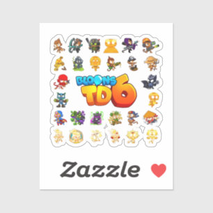 Sticker bloons td 6