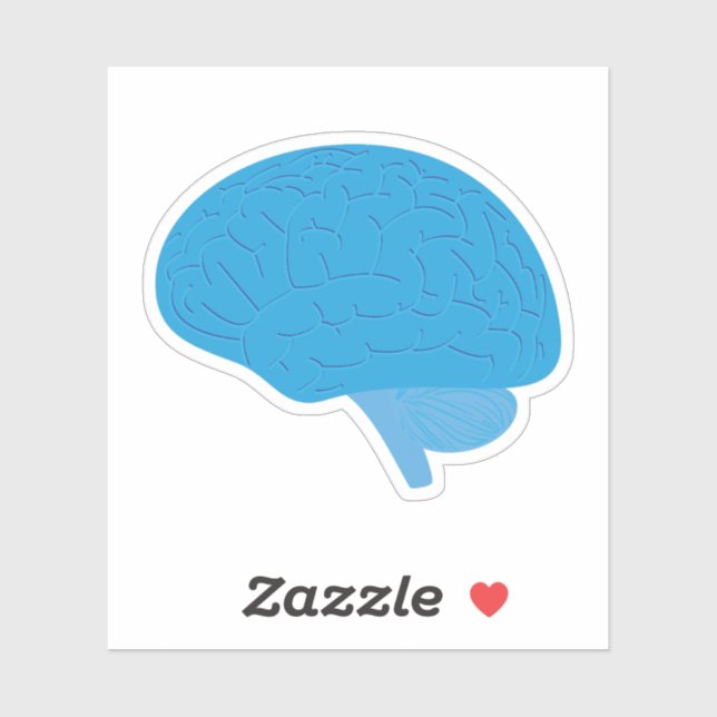 Sticker Blue Brain (Feuille)