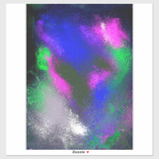 Sticker "Blue Clusters" en vinyle