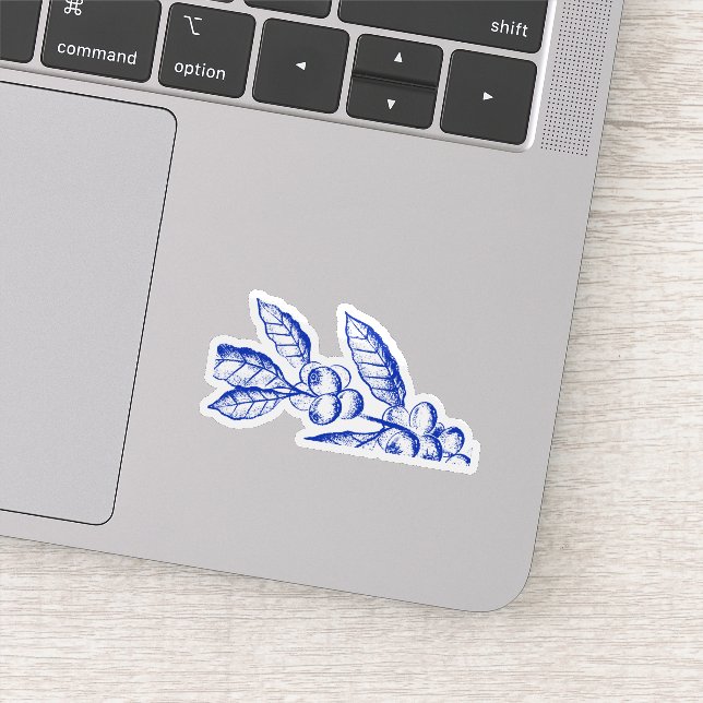 Sticker Blue Foilage (Détail)