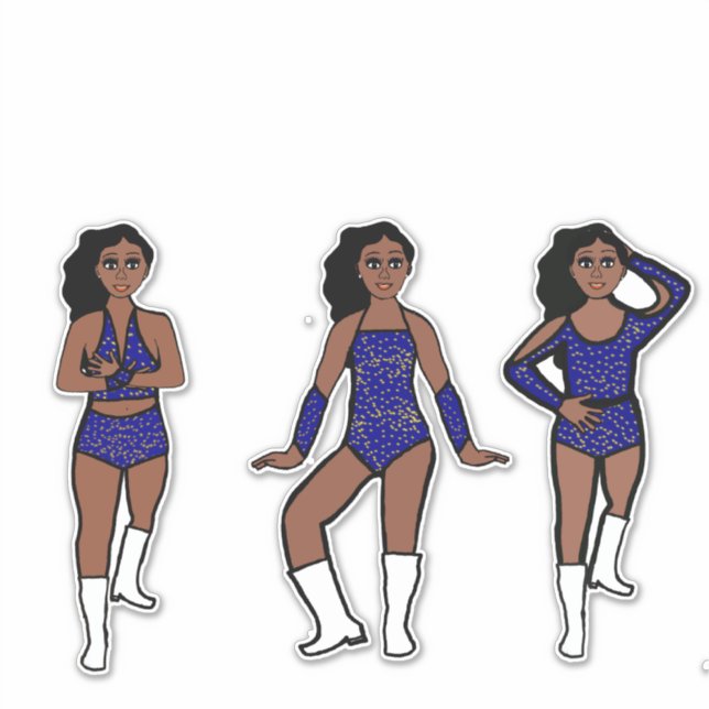 Sticker Blue Gold Dots #1 (Devant)