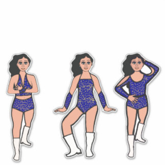 Sticker Blue Gold Dots #2