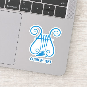 Sticker Blue Lyre