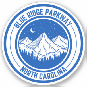 Sticker Blue Ridge Parkway Pittoresque Byway Virginia Nort