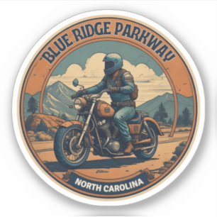 Sticker Blue Ridge Parkway Pittoresque Vélo de moto