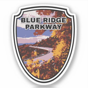 Sticker Blue Ridge Parkway Scenic Byway Virginie Nord C