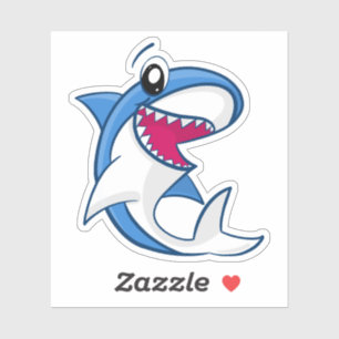 Sticker Blue Shark Sea Life Jote Enfants Pool Party
