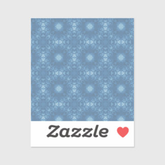Sticker Blue Signature Pattern