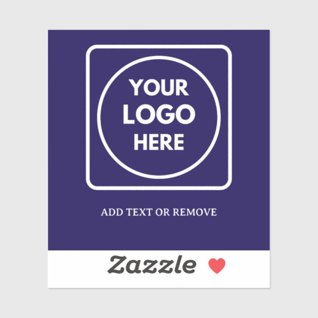Sticker Blue Vinyl Logo Business Promo QR Code label (Feuille)