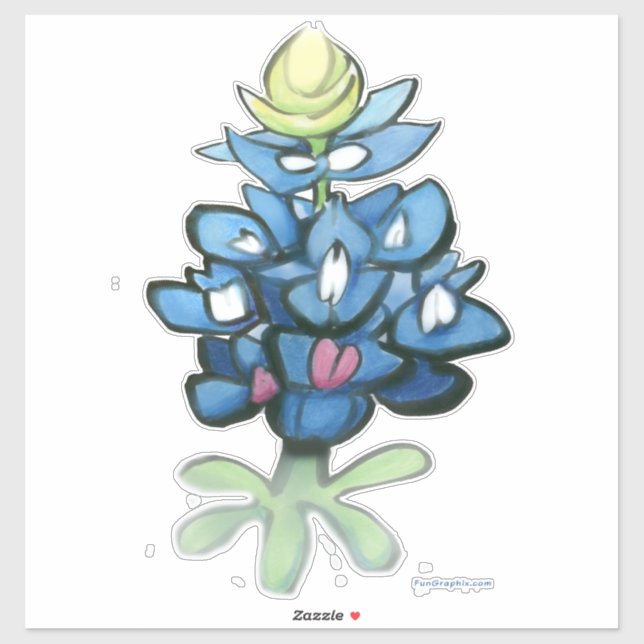 Sticker Bluebonnet (Feuille)