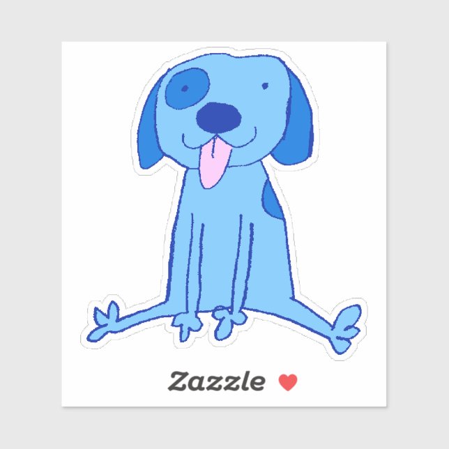 Sticker Bluedog Jefferson (Démocrate du chien bleu) (Feuille)