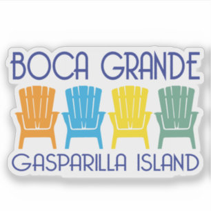 Sticker Boca Grande Gasparilla Island Floride transats
