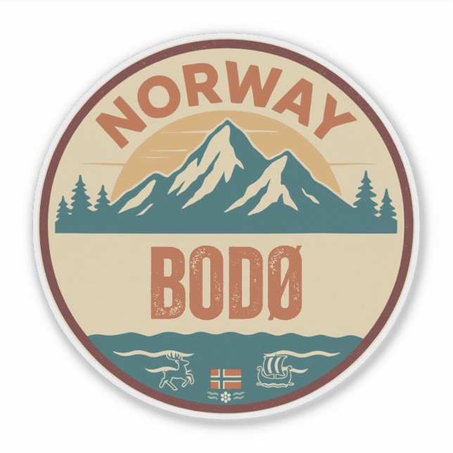 Sticker Bodø, Norvège Norvège (Devant)