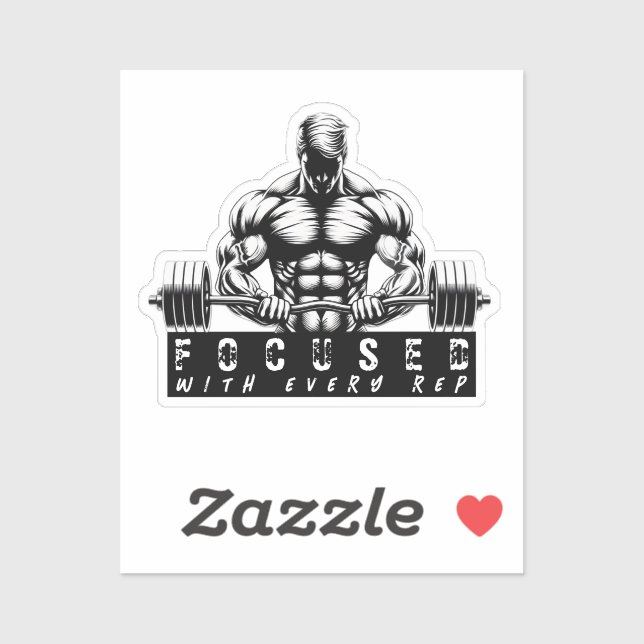 Sticker Body Builder-Fitness (Feuille)
