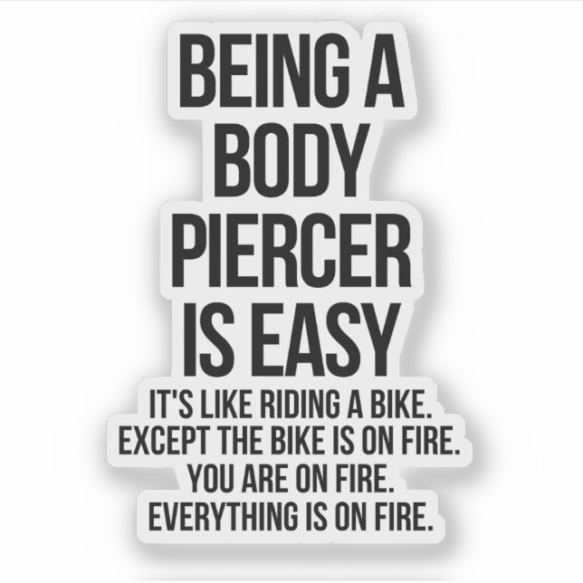 Sticker Body piercer (Devant)