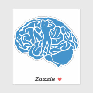 Sticker bodybuilding musculation cerveau brain cervello ce