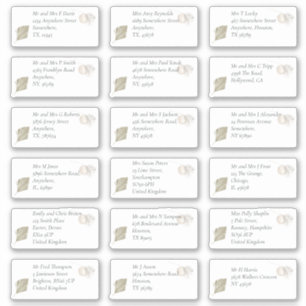 Sticker Boho Pampas Nom du bénéficiaire Nom du bénéficiair